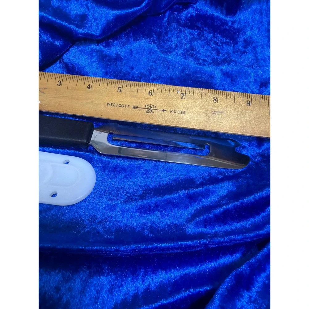 Pampered Chef Vintage Cheese Knife Slicer‎ Spreader #1125 Retired With Sheath